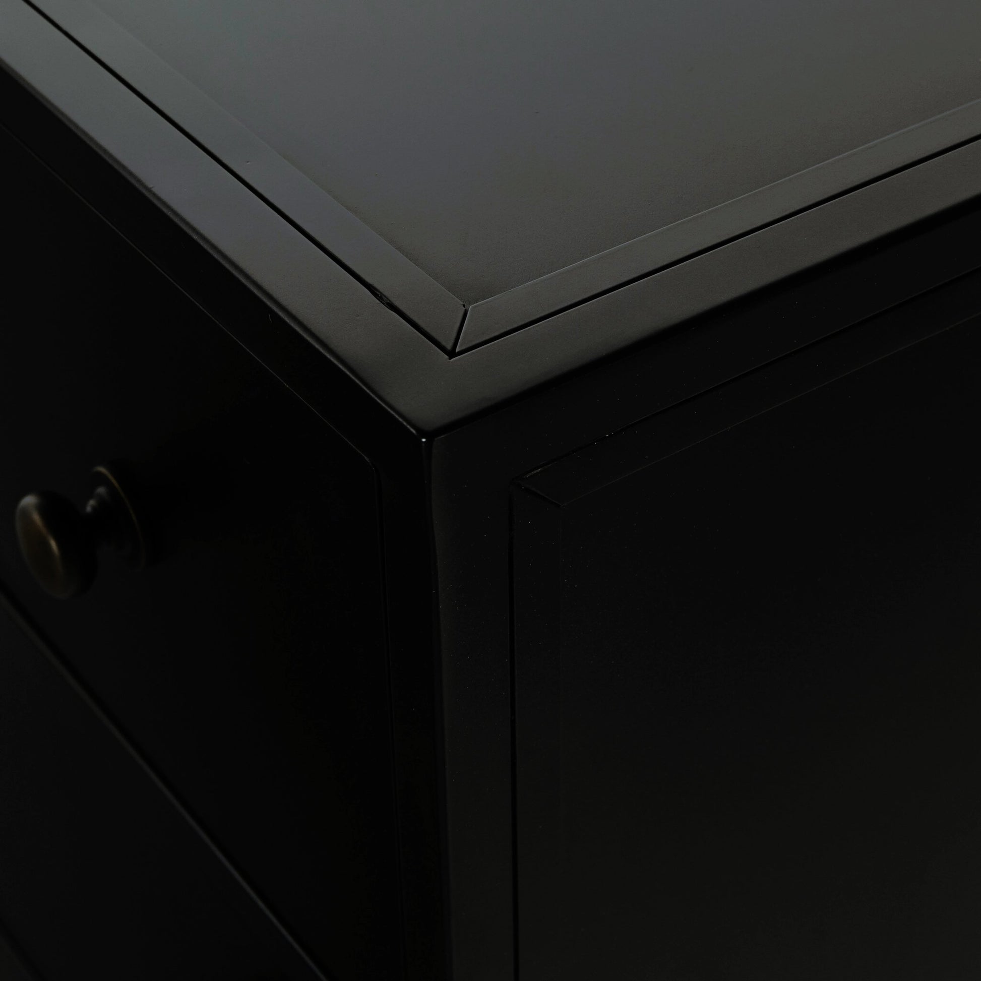 Belmont Dresser by Four Hands in black. Made from iron in a transitional style.