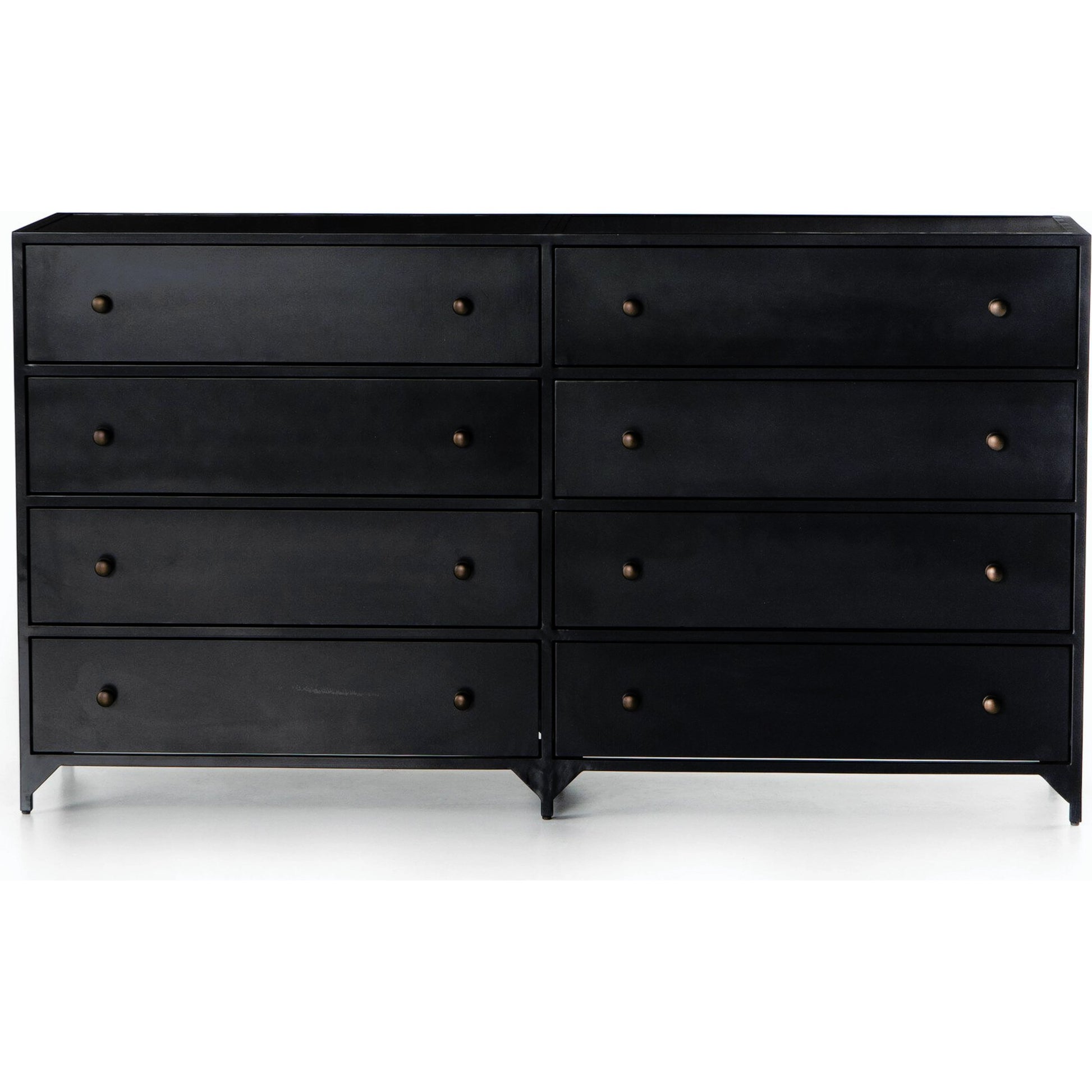 Belmont Dresser by Four Hands in black. Made from iron in a transitional style.