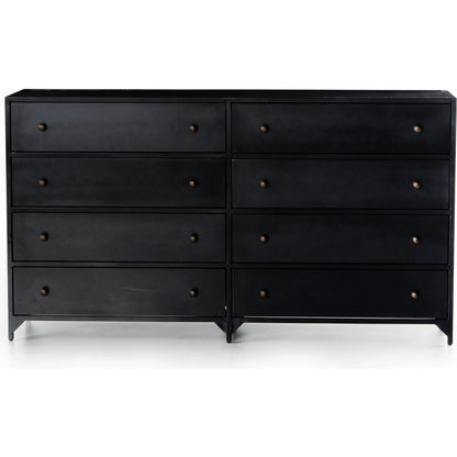 Belmont Dresser by Four Hands in black. Made from iron in a transitional style.