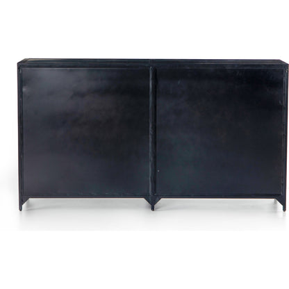 Belmont Dresser by Four Hands in black. Made from iron in a transitional style.