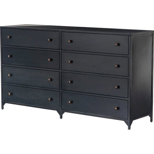 Belmont Dresser by Four Hands in black. Made from iron in a transitional style.