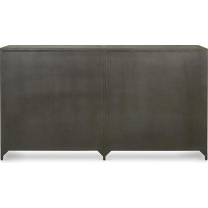 Belmont Dresser by Four Hands in black. Made from iron in a transitional style.