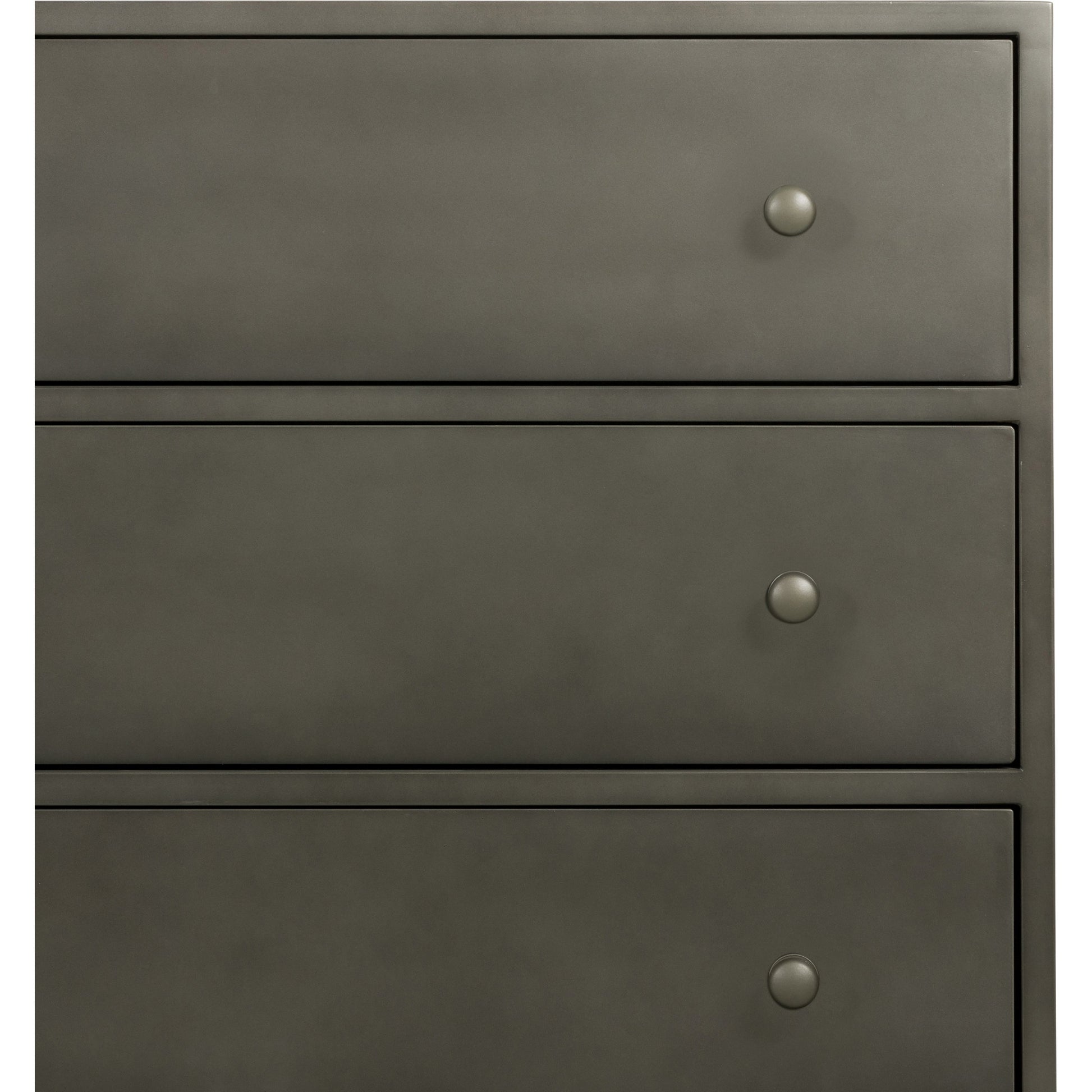 Belmont Dresser by Four Hands in black. Made from iron in a transitional style.