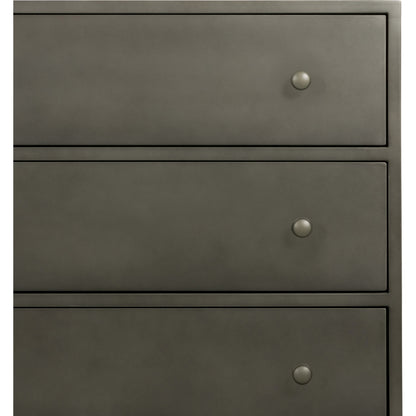 Belmont Dresser by Four Hands in black. Made from iron in a transitional style.