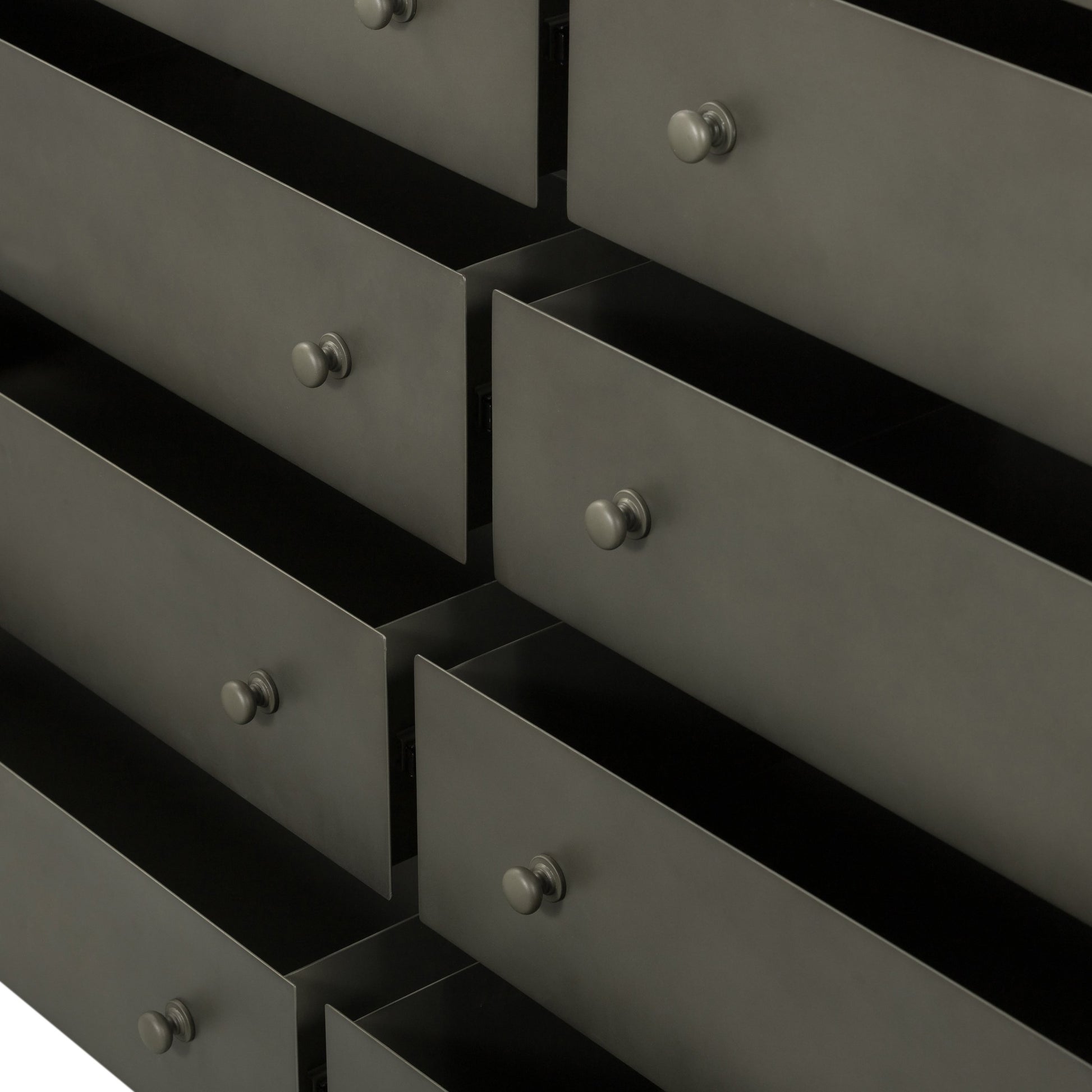 Belmont Dresser by Four Hands in black. Made from iron in a transitional style.