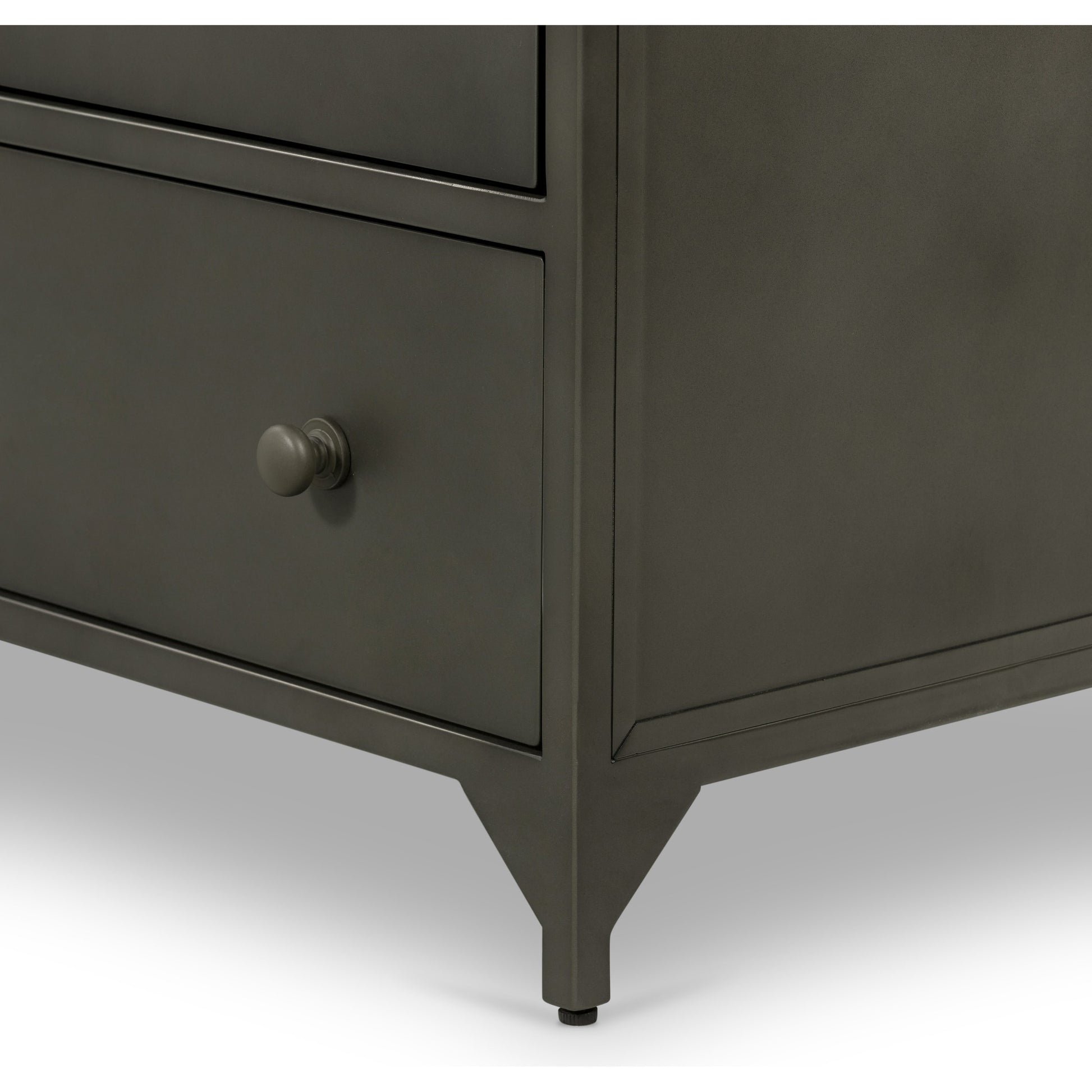 Belmont Dresser by Four Hands in black. Made from iron in a transitional style.