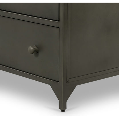 Belmont Dresser by Four Hands in black. Made from iron in a transitional style.