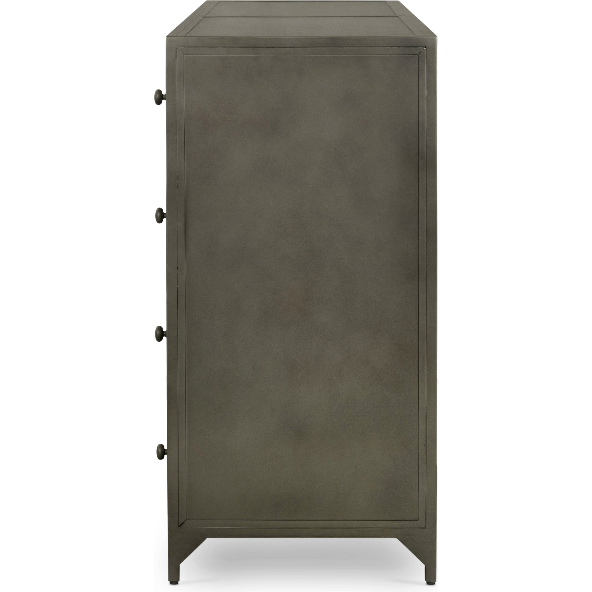 Belmont Dresser by Four Hands in black. Made from iron in a transitional style.