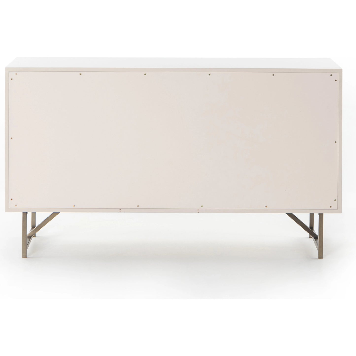 010 SI-1717110 | Additional Silo | Van 7 Drawer Dresser by Four Hands in aged brass, matte alabaster, golden brass. Made from engineered hardwood, stainless steel, iron in a modern style.