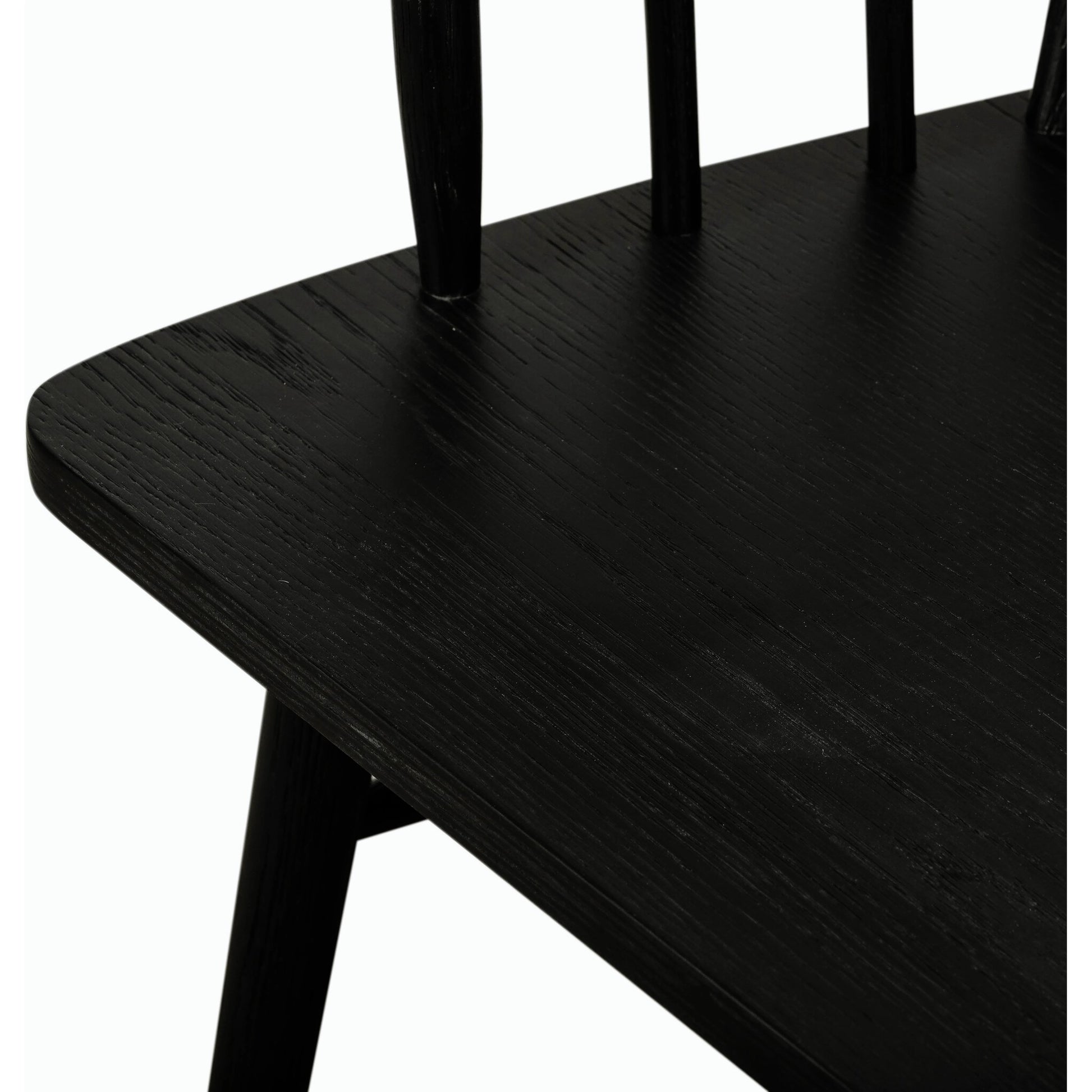 Aspen Large Bench by Four Hands in black oak. Made from solid oak, oak veneer in a cottage & farmhouse style.
