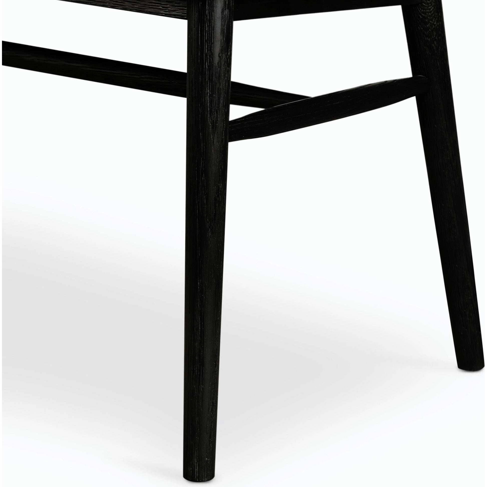 Aspen Large Bench by Four Hands in black oak. Made from solid oak, oak veneer in a cottage & farmhouse style.
