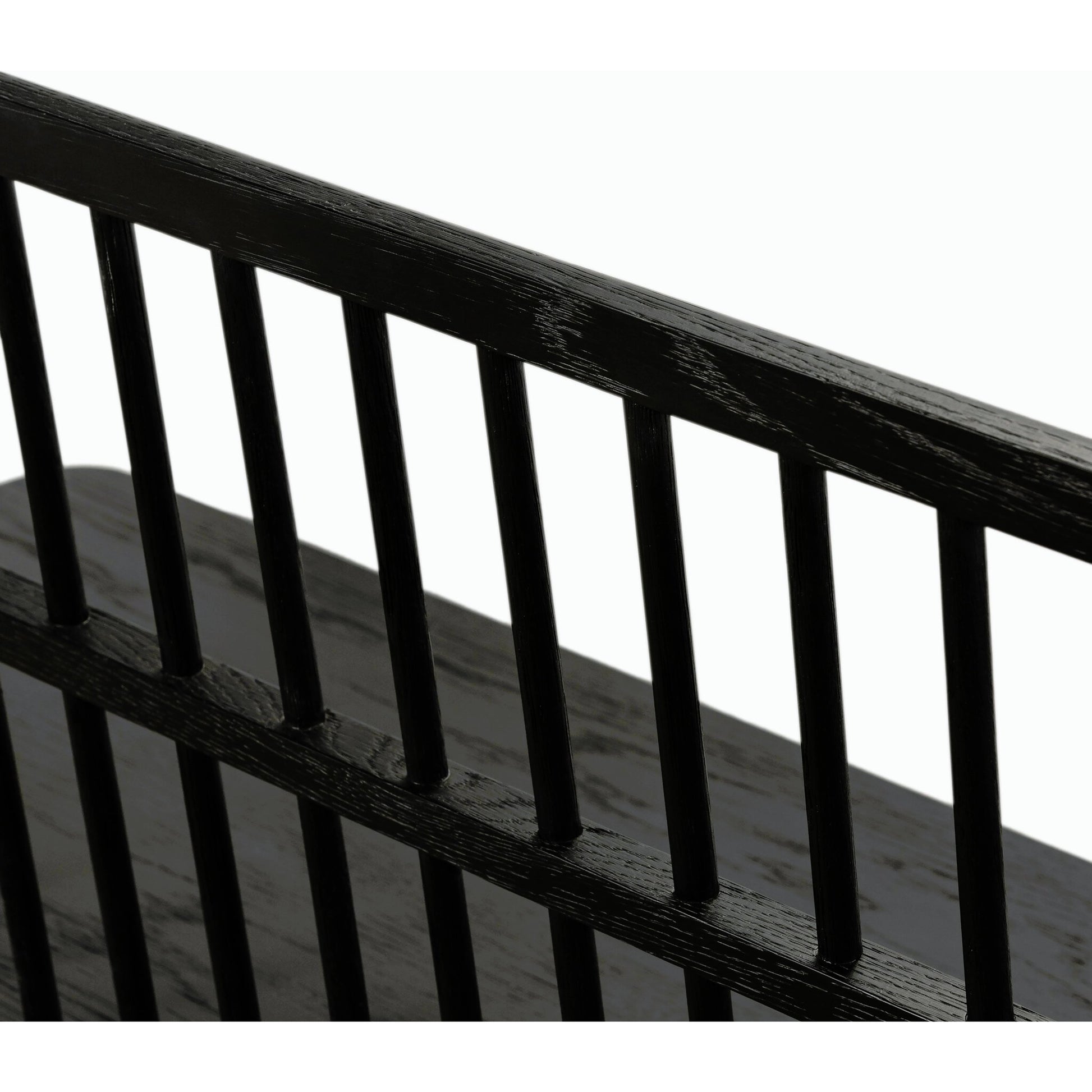 Aspen Large Bench by Four Hands in black oak. Made from solid oak, oak veneer in a cottage & farmhouse style.