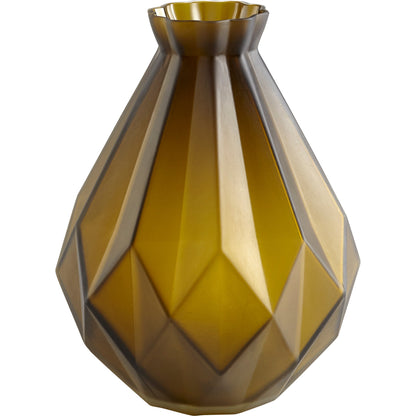Bangla Vase by Cyan Design in green. Made from glass in a transitional style.