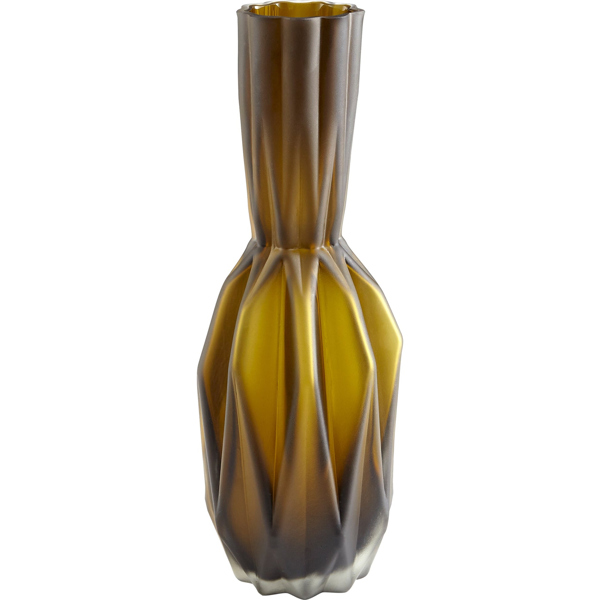 Bangla Vase by Cyan Design in green. Made from glass in a transitional style.