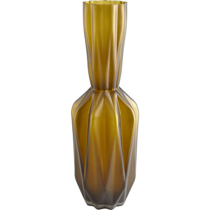 Bangla Vase by Cyan Design in green. Made from glass in a transitional style.