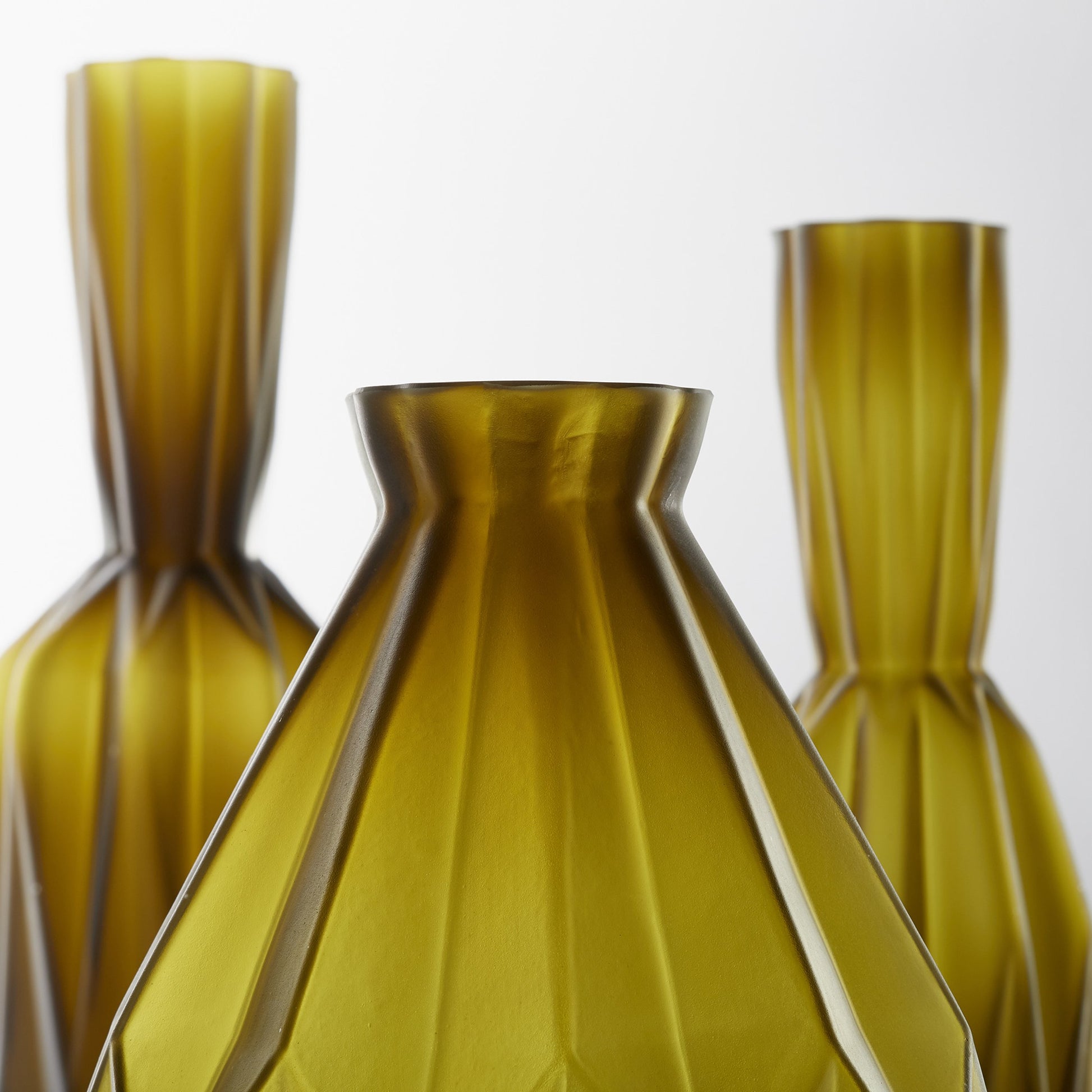 Bangla Vase by Cyan Design in green. Made from glass in a transitional style.