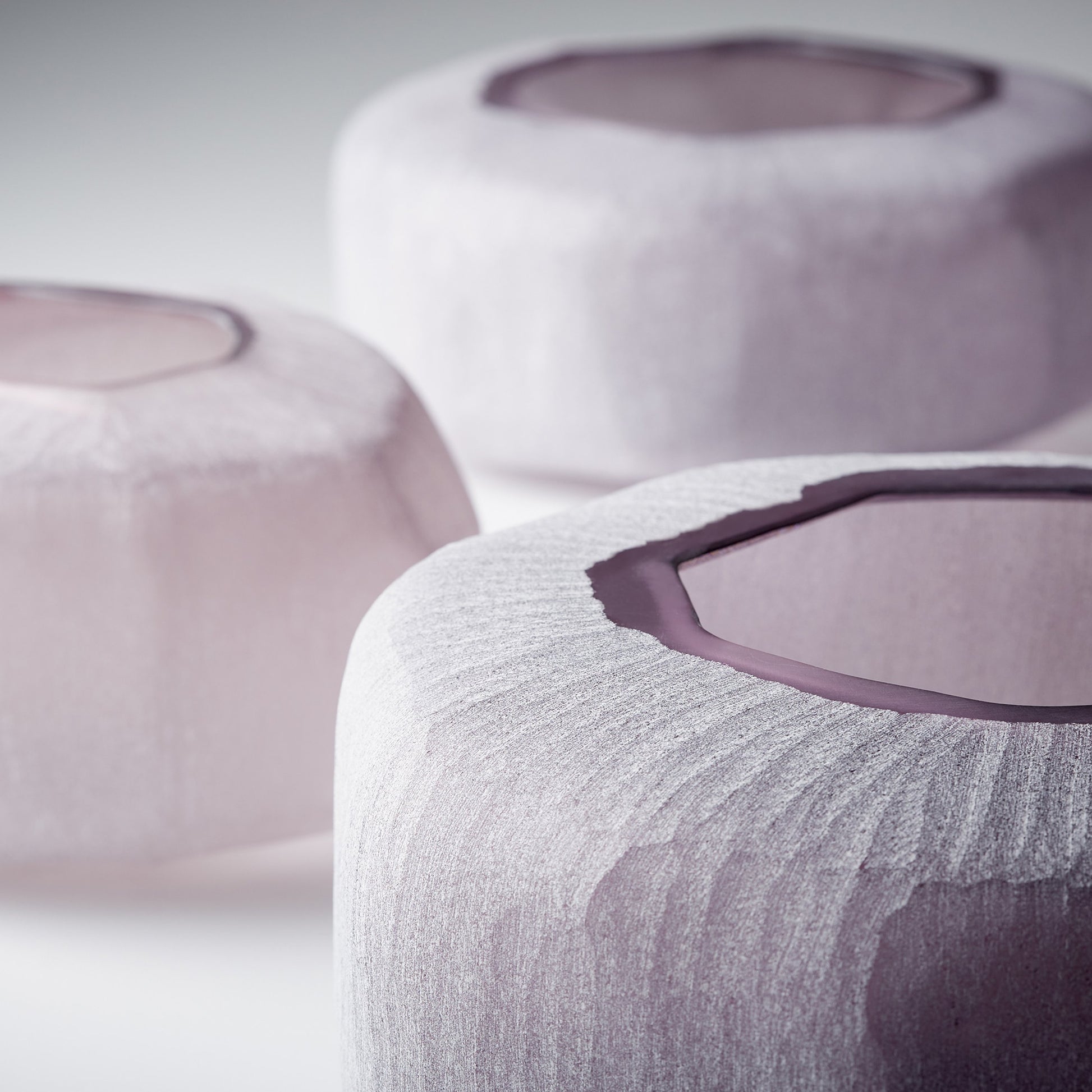 Vervain Vase by Cyan Design in textured plum. Made from glass in a eclectic & global style.