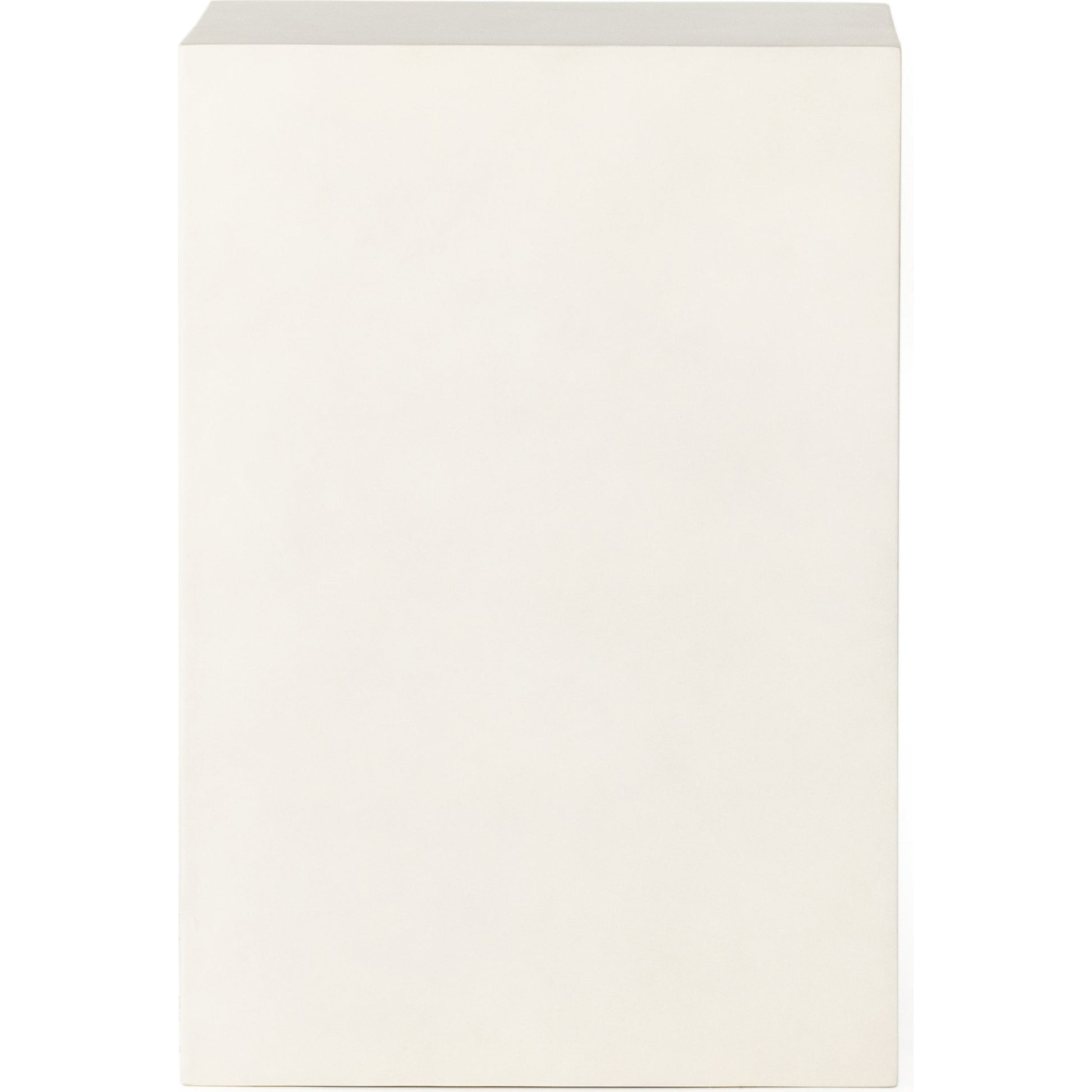 Parish Outdoor End Table by Four Hands in white. Made from concrete in a transitional style.