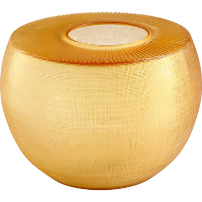 Sun Flower Vase by Cyan Design in amber. Made from glass in a modern style.
