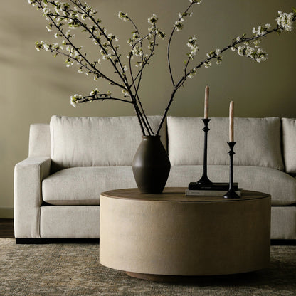 Crosby Round Coffee Table by Four Hands. Made from unique in a modern style.
