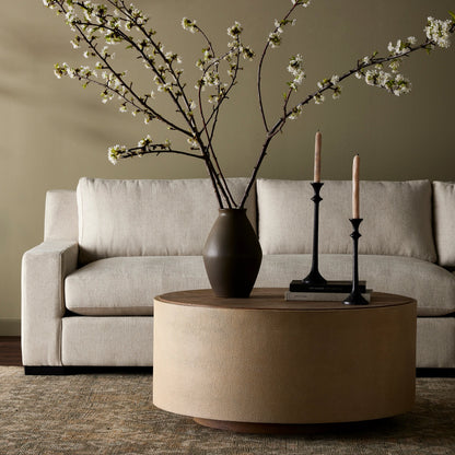Crosby Round Coffee Table by Four Hands. Made from unique in a modern style.