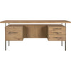 Natural Resawn Oak, Dark Steel, Natural Oak Veneer