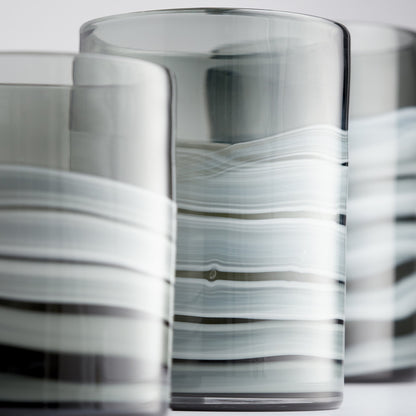 Torrent Vase by Cyan Design in white, silver. Made from glass in a modern style.