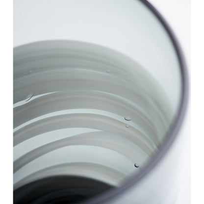 Torrent Vase by Cyan Design in white, silver. Made from glass in a modern style.