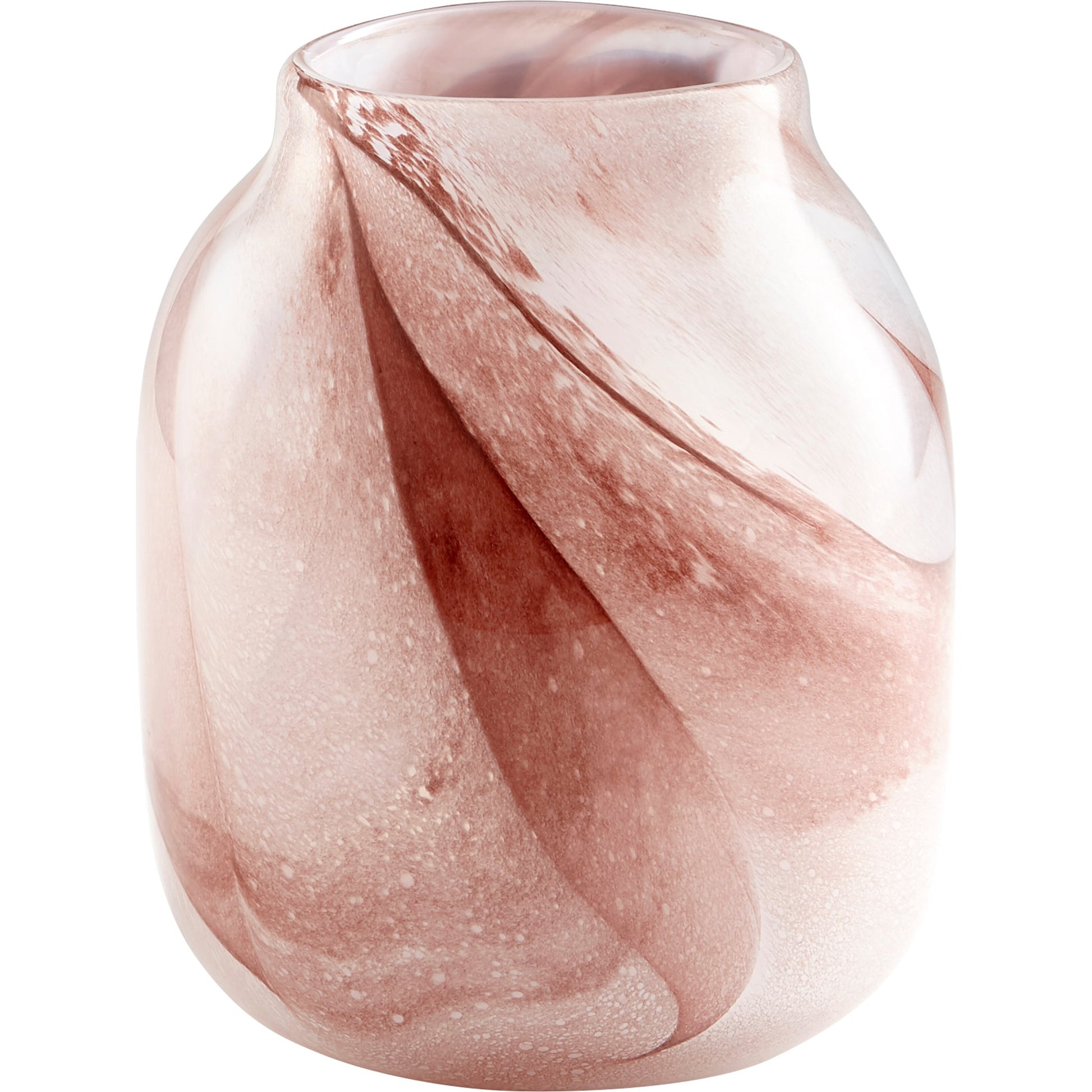 Mauna Loa Vase by Cyan Design in plum. Made from glass in a modern style.