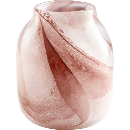 Mauna Loa Vase by Cyan Design in plum. Made from glass in a modern style.