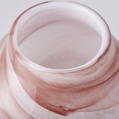 Mauna Loa Vase by Cyan Design in plum. Made from glass in a modern style.