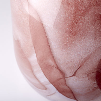 Mauna Loa Vase by Cyan Design in plum. Made from glass in a modern style.