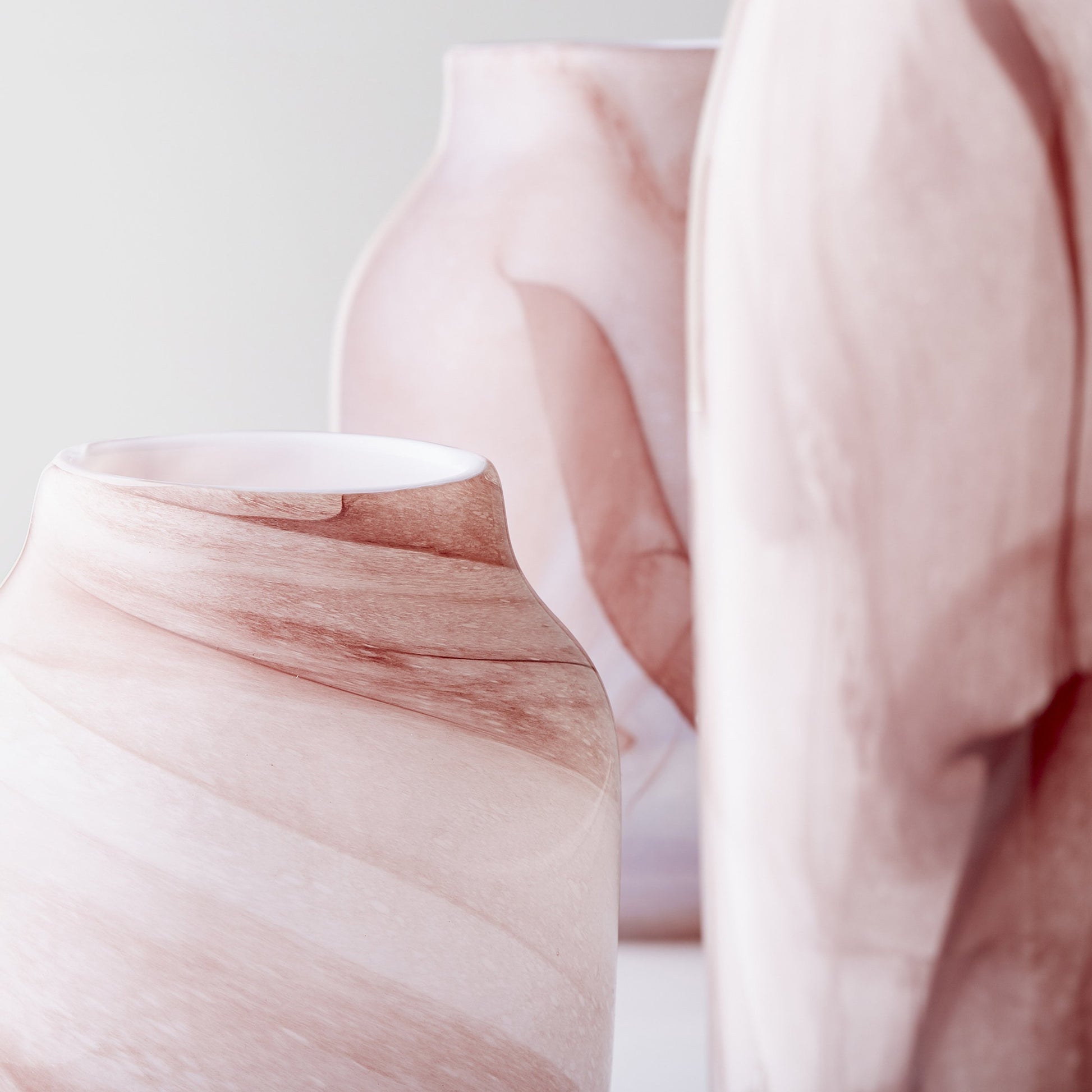 Mauna Loa Vase by Cyan Design in plum. Made from glass in a modern style.