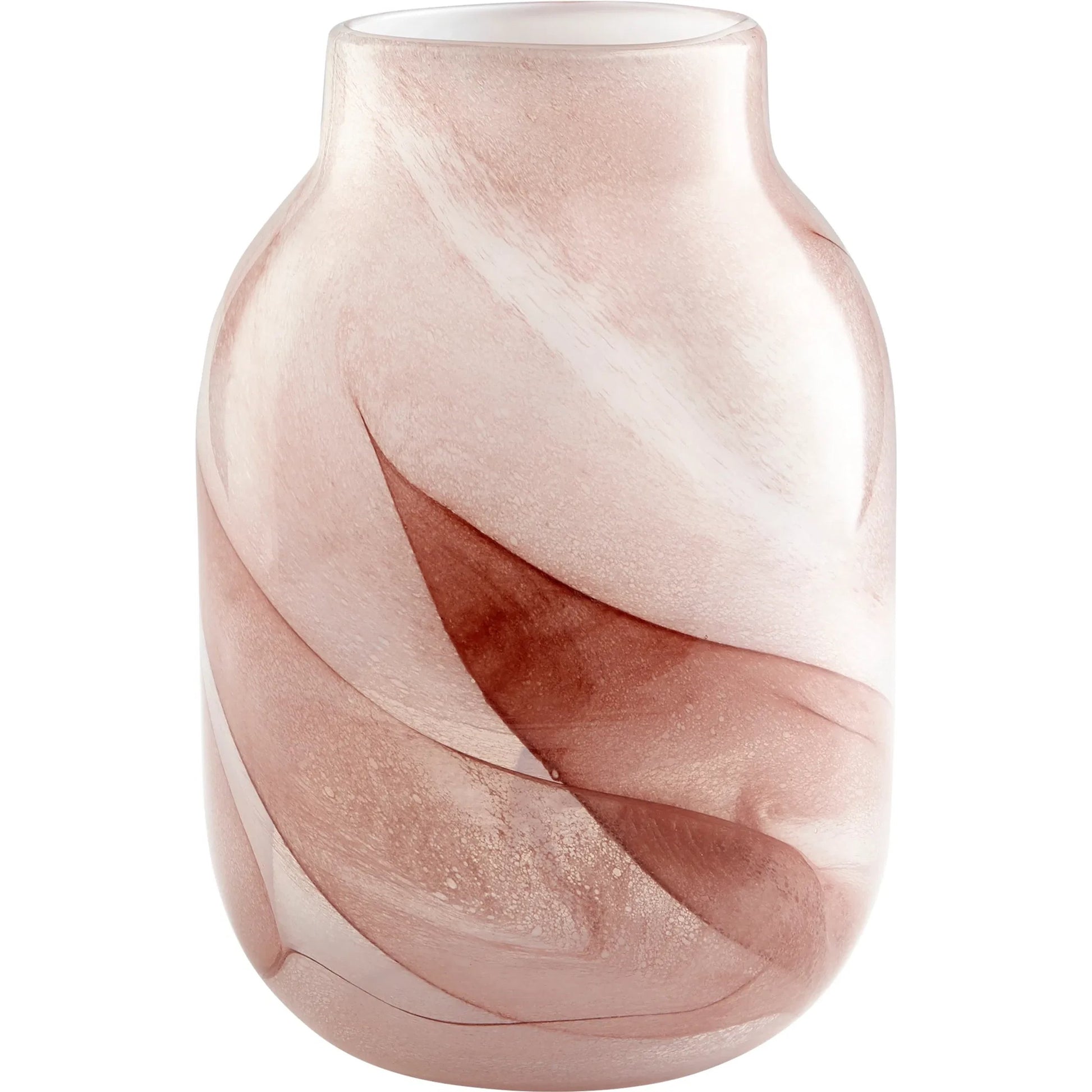 Mauna Loa Vase by Cyan Design in plum. Made from glass in a modern style.