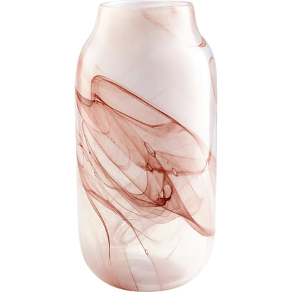 Mauna Loa Vase by Cyan Design in plum. Made from glass in a modern style.