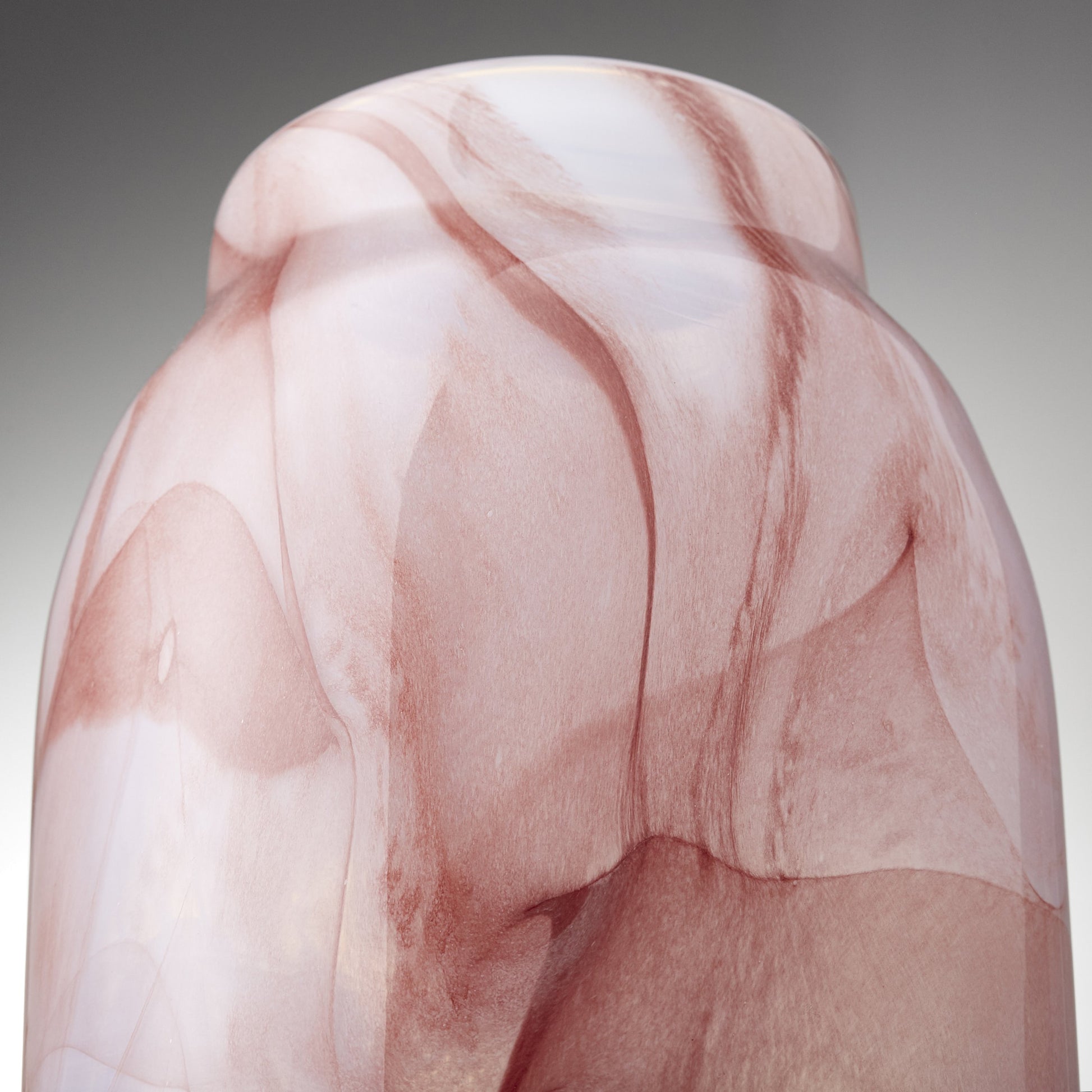 Mauna Loa Vase by Cyan Design in plum. Made from glass in a modern style.