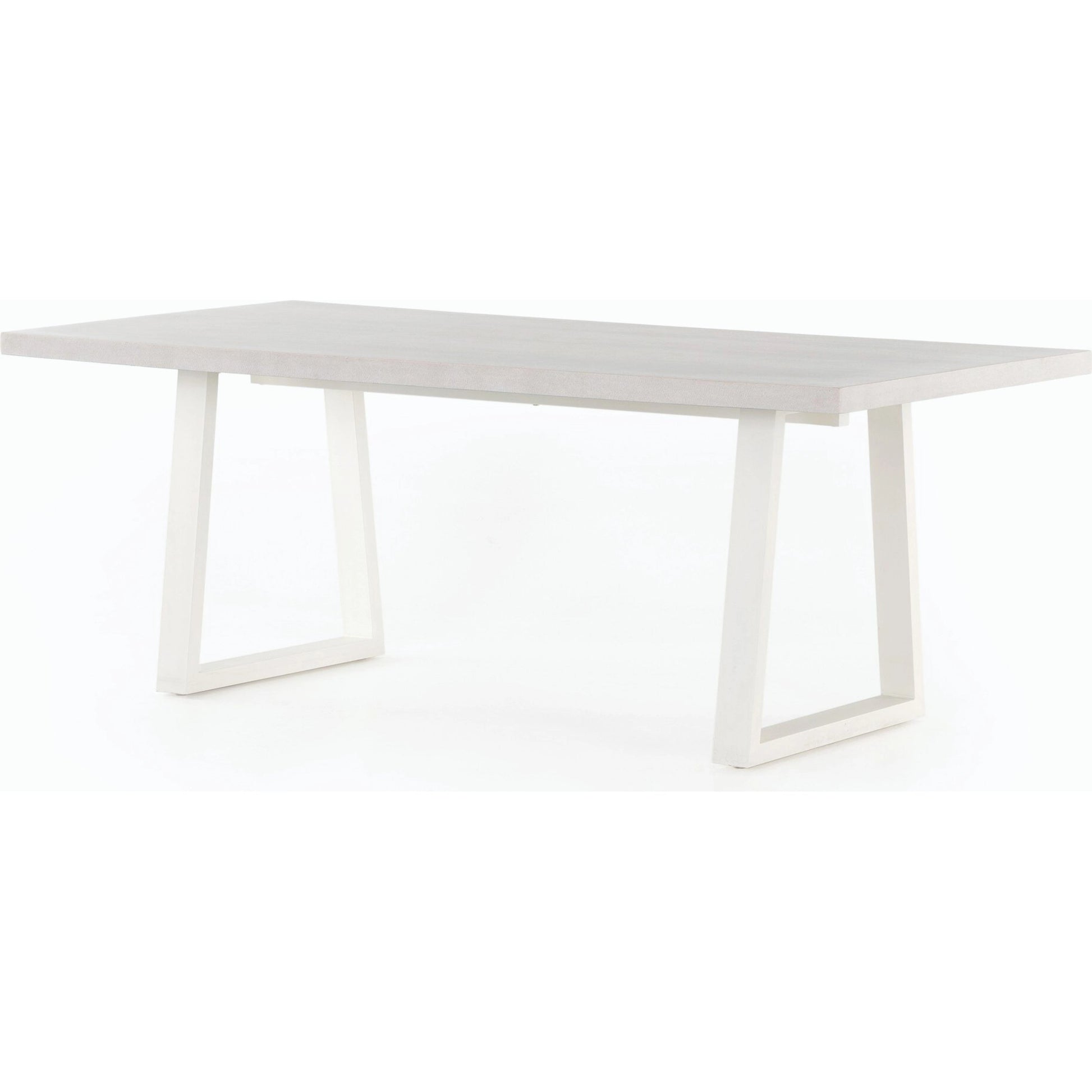Cyrus Outdoor Dining Table by Four Hands in black, light gray. Made from lavastone composite, iron in a modern style.
