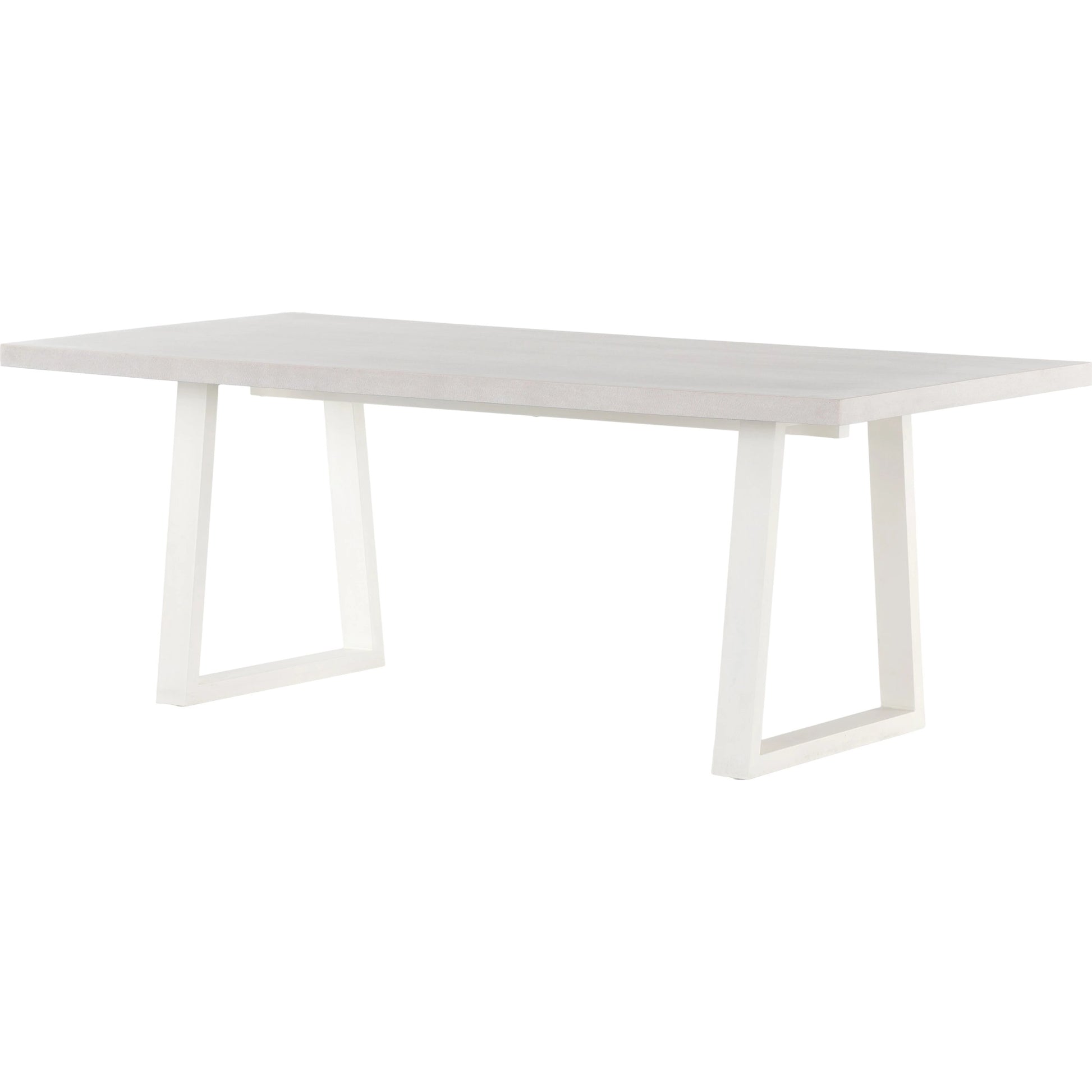 Cyrus Outdoor Dining Table by Four Hands in black, light gray. Made from lavastone composite, iron in a modern style.