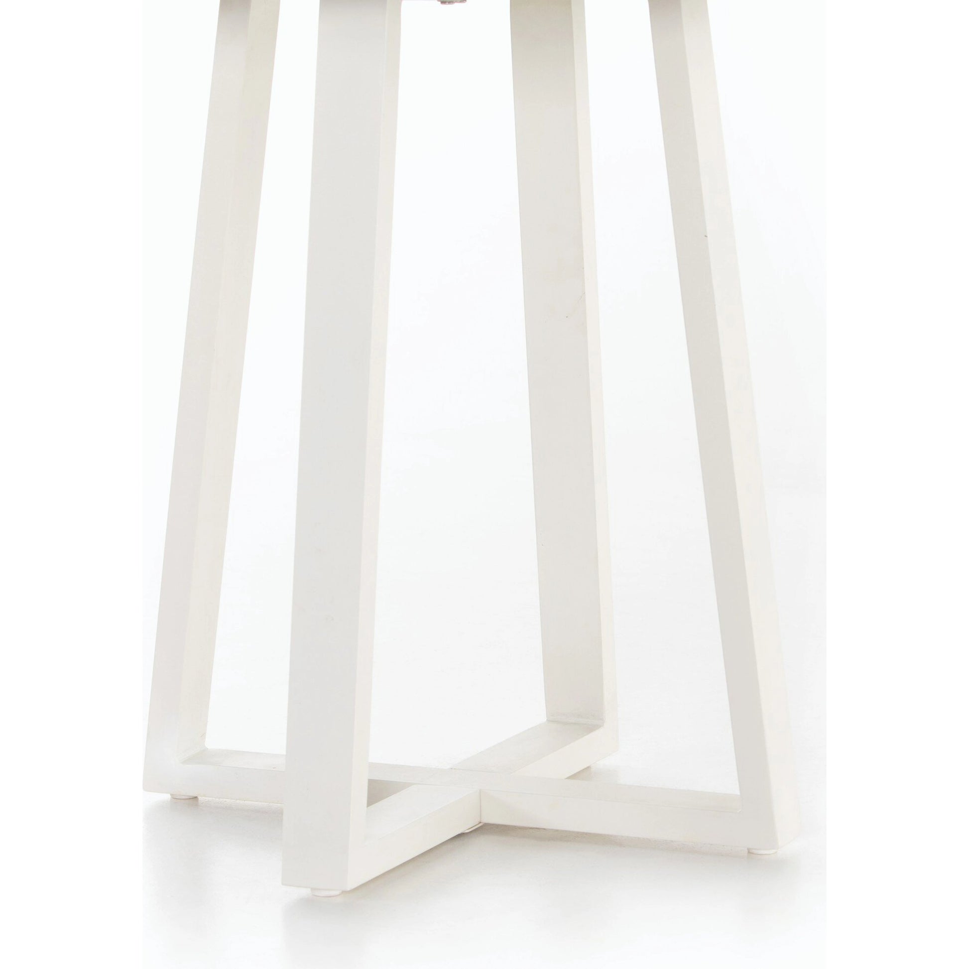 Cyrus Outdoor Round Dining Table by Four Hands. Made from lavastone composite, iron in a modern style.