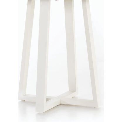 Cyrus Outdoor Round Dining Table by Four Hands. Made from lavastone composite, iron in a modern style.