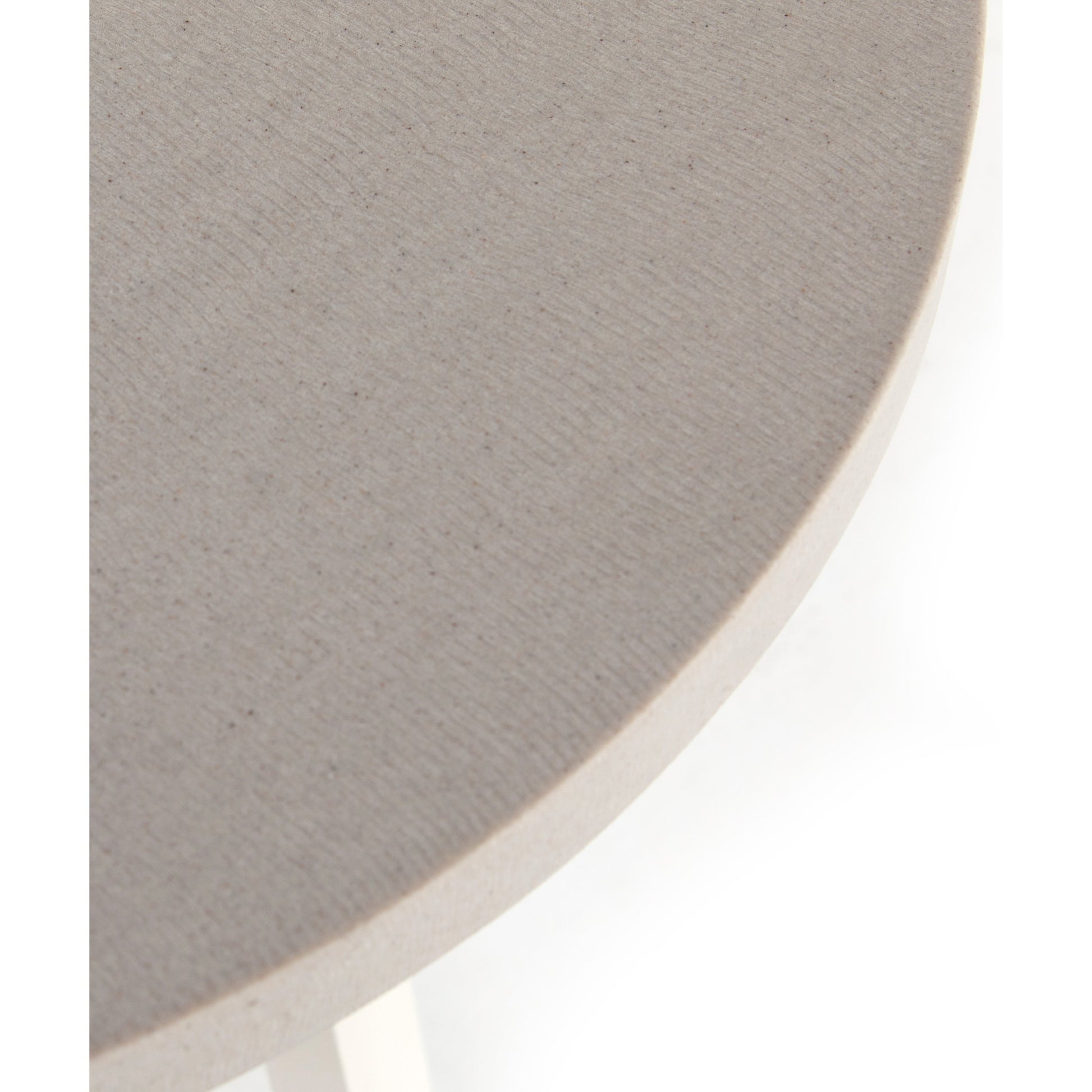Cyrus Outdoor Round Dining Table by Four Hands. Made from lavastone composite, iron in a modern style.