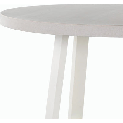 Cyrus Outdoor Round Dining Table by Four Hands. Made from lavastone composite, iron in a modern style.
