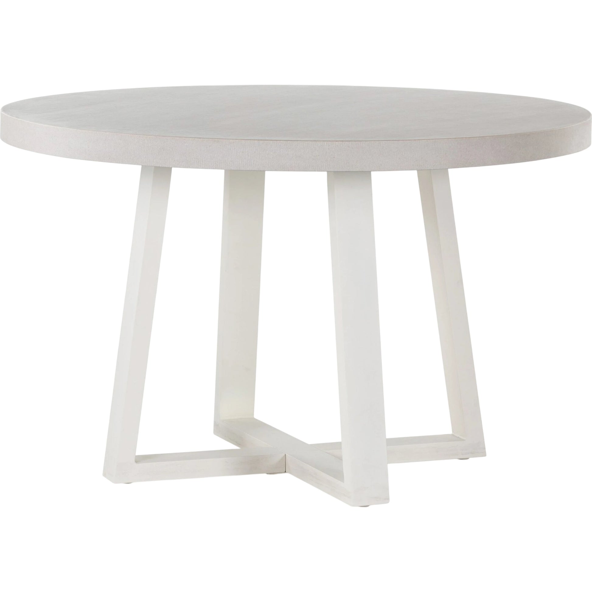 Cyrus Outdoor Round Dining Table by Four Hands. Made from lavastone composite, iron in a modern style.
