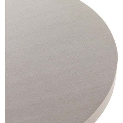 Cyrus Outdoor Round Dining Table by Four Hands. Made from lavastone composite, iron in a modern style.