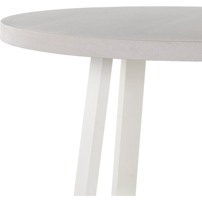 Cyrus Outdoor Round Dining Table by Four Hands. Made from lavastone composite, iron in a modern style.