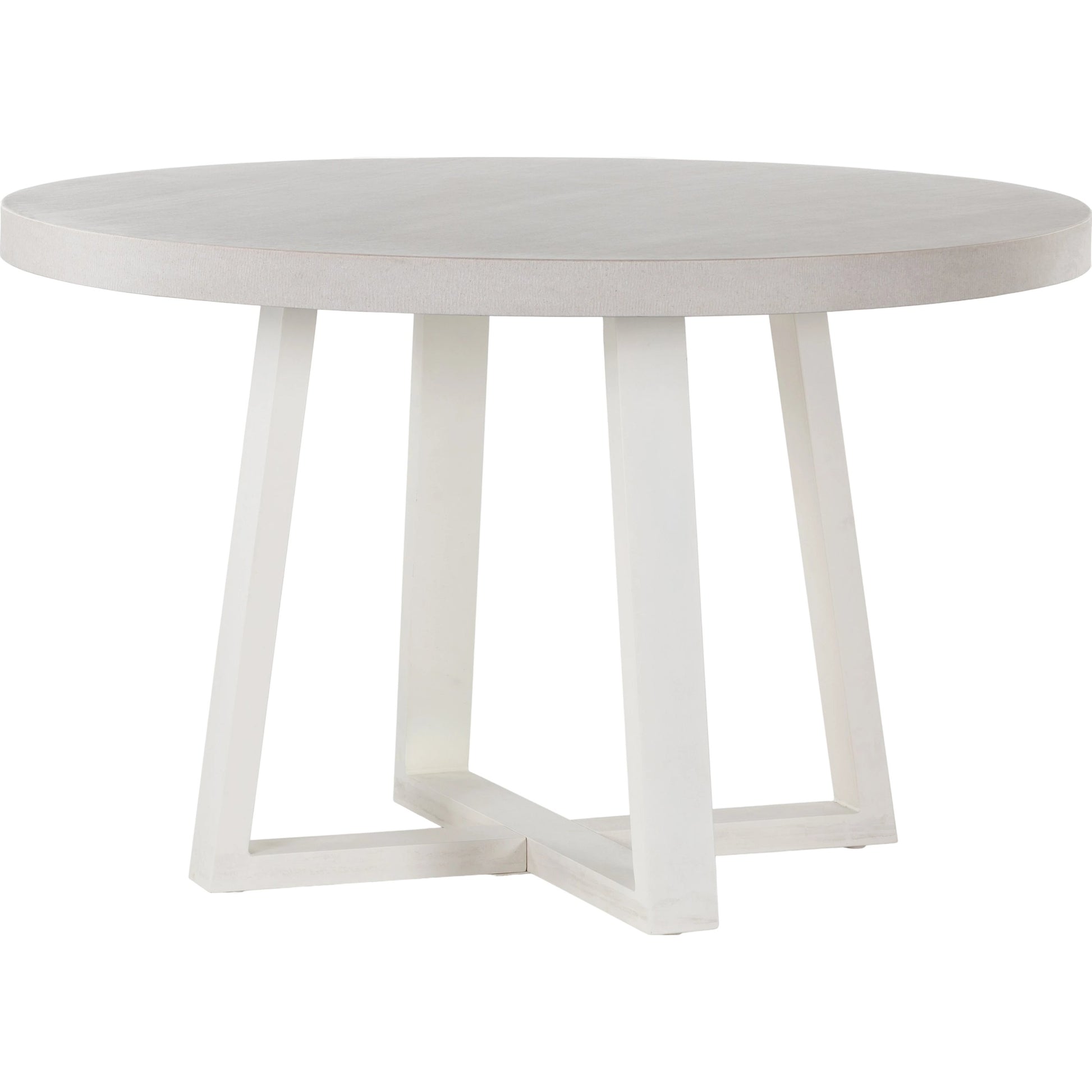 Cyrus Outdoor Round Dining Table by Four Hands. Made from lavastone composite, iron in a modern style.