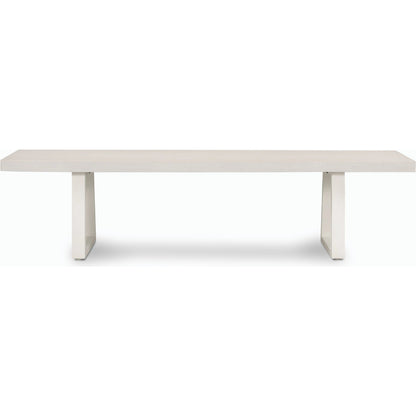 Cyrus Dining Bench by Four Hands in black and grey. Made from lavastone composite, iron in a modern style.