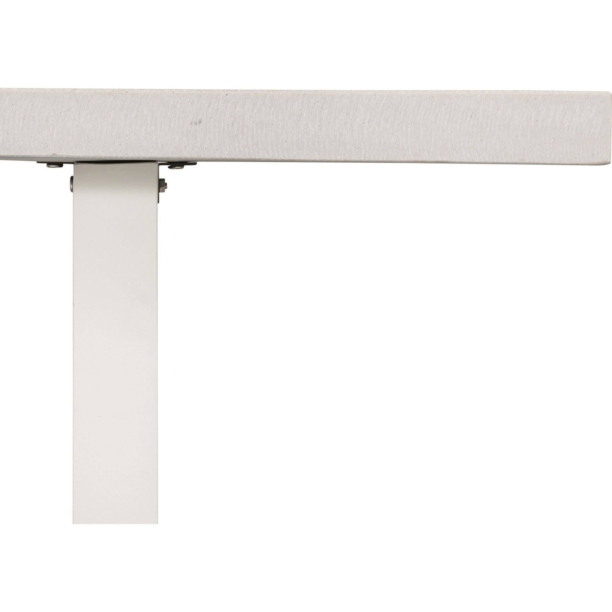 Cyrus Dining Bench by Four Hands in black and grey. Made from lavastone composite, iron in a modern style.