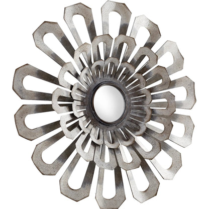 Eden Mirror by Cyan Design in galvanized. Made from iron, mirrored glass in a eclectic & global style.