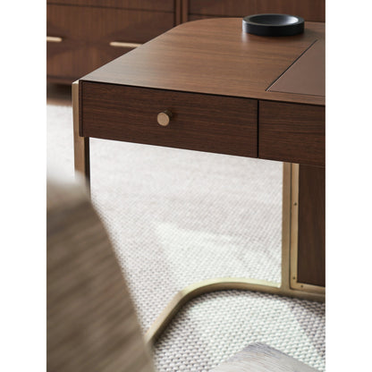 Berwick Writing Desk by Sligh in dark walnut. Made from unique in a transitional style.